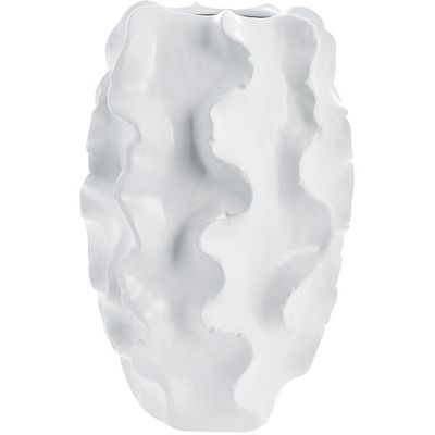 Lene Bjerre Sannia Vas Vit Keramik H37.5 cm