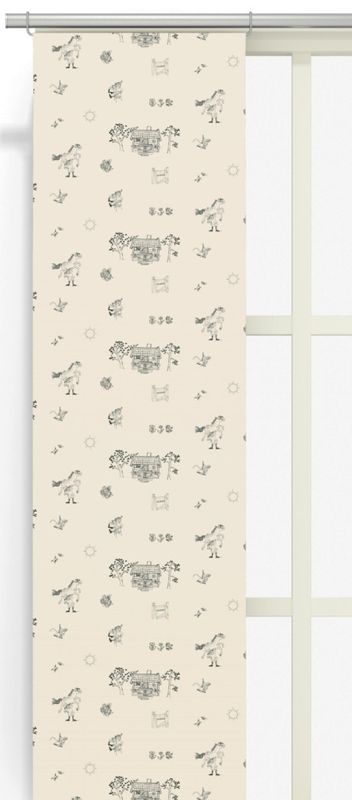 Villa Villekulla beige panellängd 2 pack Arvidssons Textil