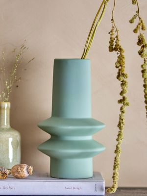 Vas Grön Stengods Isold | Bloomingville