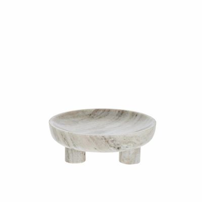 Lene Bjerre Esille Bricka Linne Marmor L20 cm