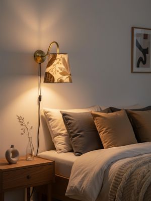 PR Home Ester Vägglampa Mässing Blå