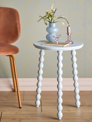 Salino Sidobord Blå Tall Ø41cm Bloomingville