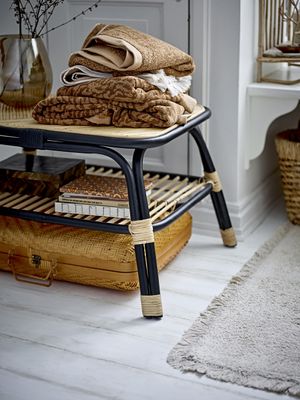 Bloomingville Kaysa Handduk Brun Bomull L140 cm