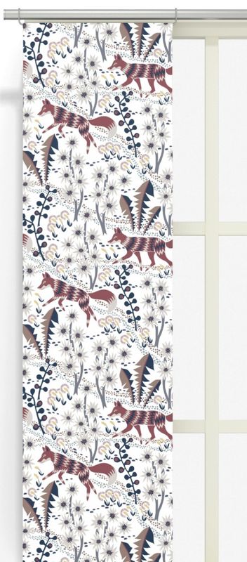 Stjärnspeja beige/röd panellängd 2 pack Arvidssons Textil