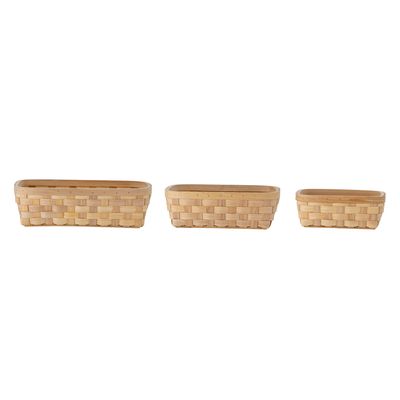 Brödkorg Natur Gran (träd) Wilja Set om 3 | Bloomingville