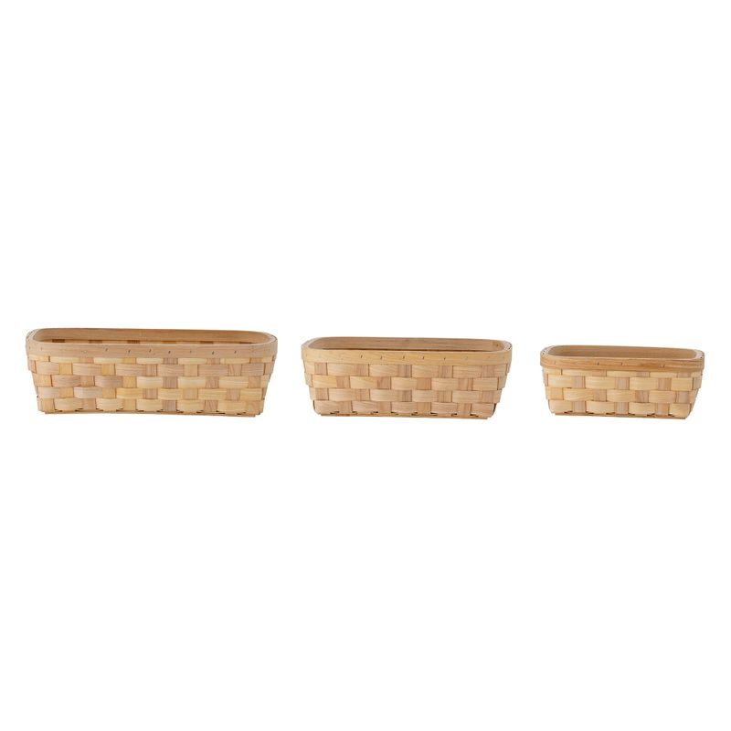 Brödkorg Natur Gran (träd) Wilja Set om 3 | Bloomingville