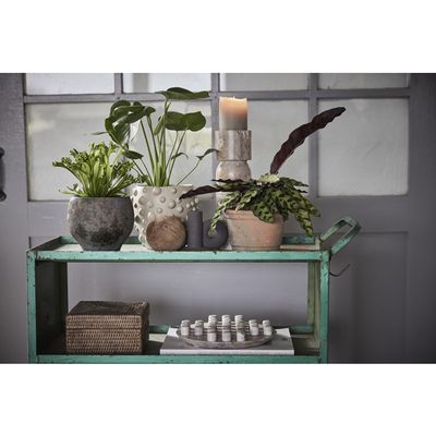 Lene Bjerre Ellia Ljusstake Linne Marmor H30 cm