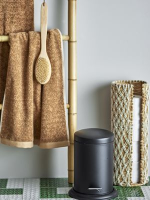 Loupi Soptunna Svart Rostfritt stål Ø20cm Bloomingville