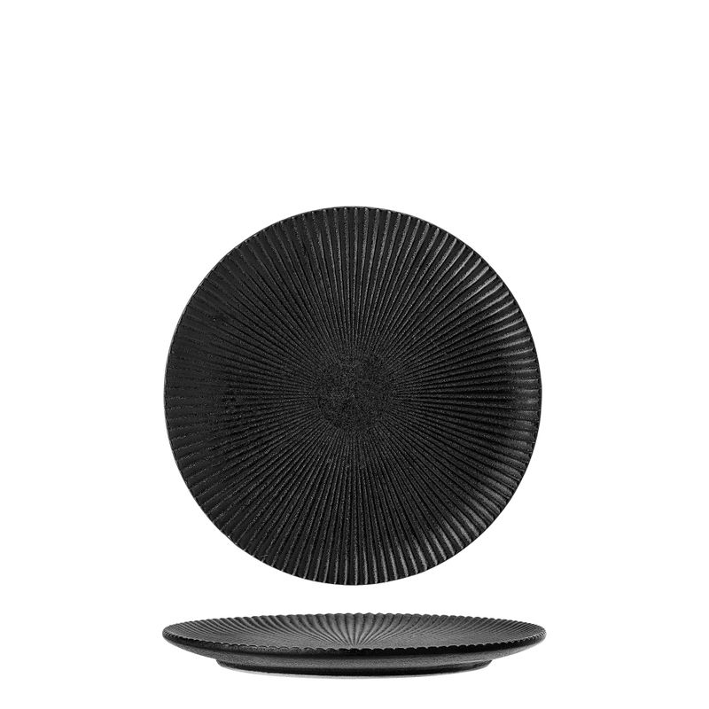 Tallrik Svart Stengods Neri | Bloomingville