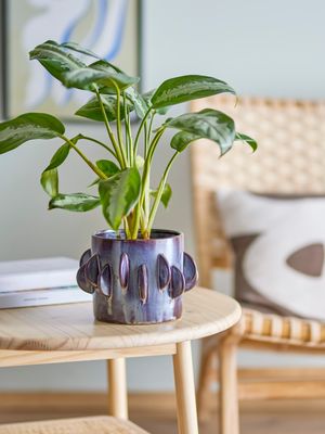 Kruka Grå Stengods Roza | Bloomingville