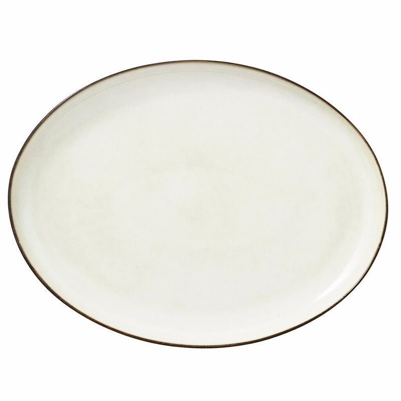 Lene Bjerre Amera Bricka Vit Stengods 40x30 cm