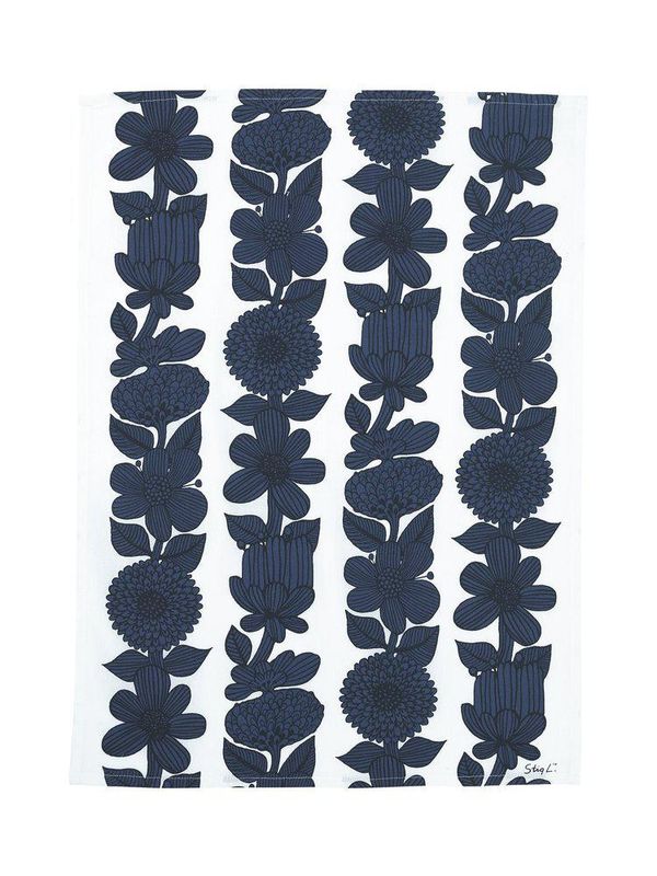Svanefors Aster Kökshandduk Blå 50x70 cm