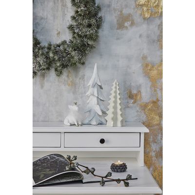 Lene Bjerre Vintia LED Krans H10 cm Grön/Offwhite Ø55 cm