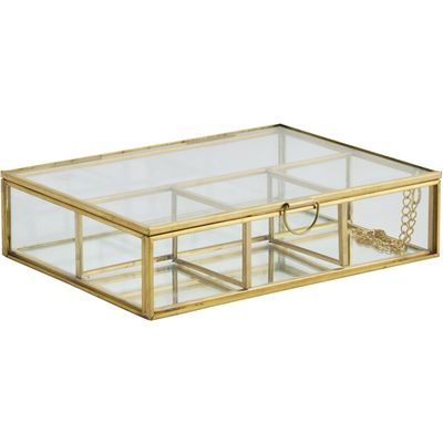 Lene Bjerre Laura Förvaringslåda Guld Metall 17.5x13 cm