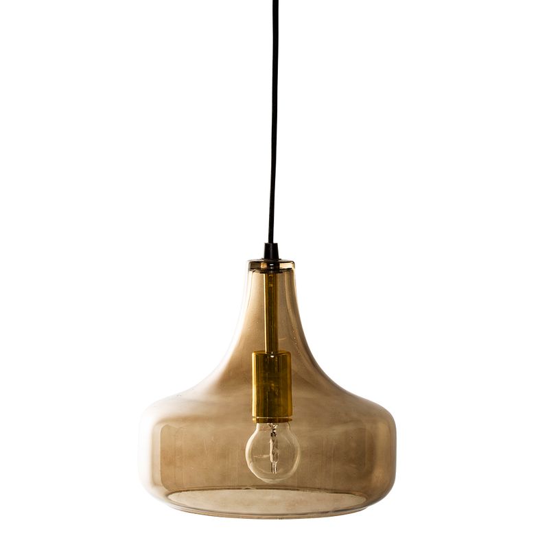 Taklampa Brun Glas Yuser | Bloomingville