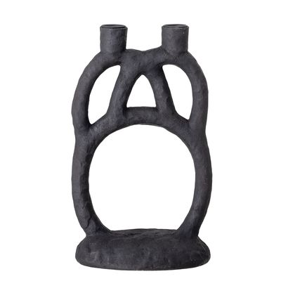 Ljusstake Svart Polyresin Ramina | Bloomingville
