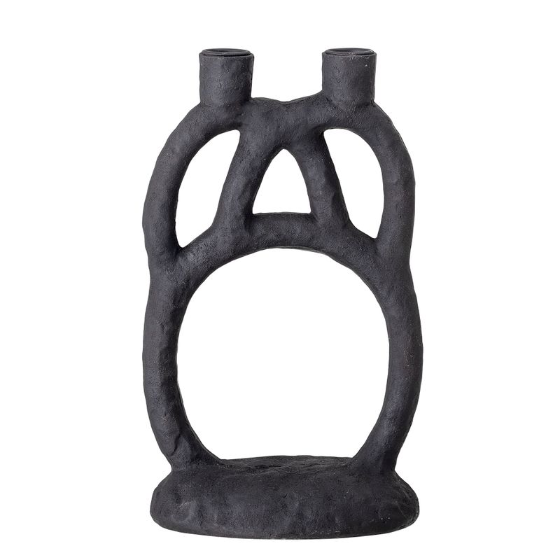 Ljusstake Svart Polyresin Ramina | Bloomingville