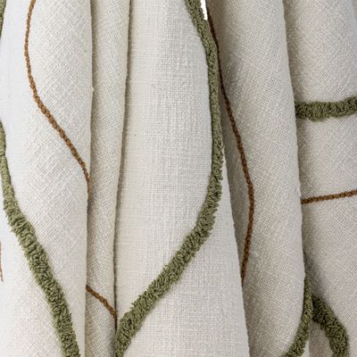 Osasio Pläd Grön Cotton OEKO-TEX® L150cm Bloomingville
