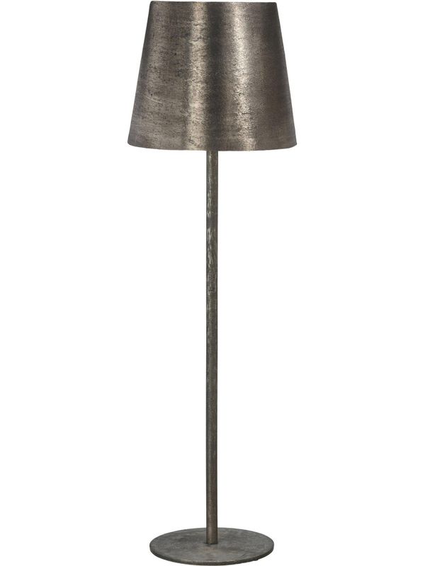 Base Bordslampa med metallskärm 57cm Silver | PR Home