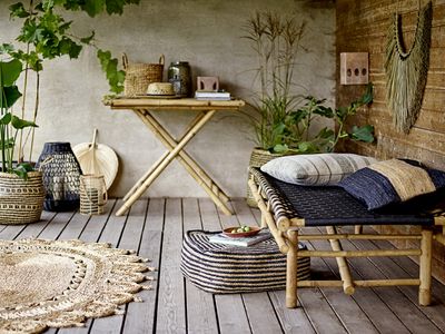 Vida Dagbädd Svart Bambu L190 cm Bloomingville