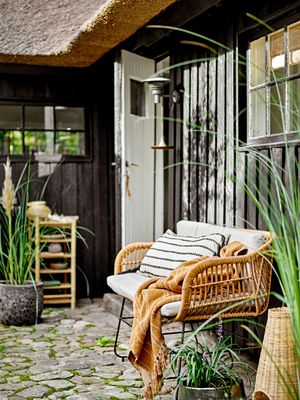 Filt Brun Återvunnen bomull Ginna | Bloomingville