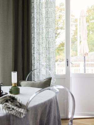 Svanefors Filippa Gardin 2-pack Mossa 140x280 cm