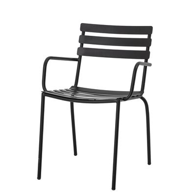 Matsalsstol Svart Galvaniserad metall Monsi | Bloomingville
