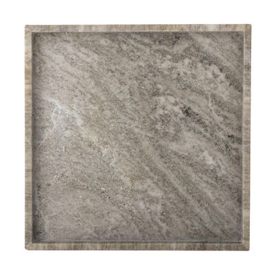 Majsa Bricka Brun Marmor L35cm Bloomingville