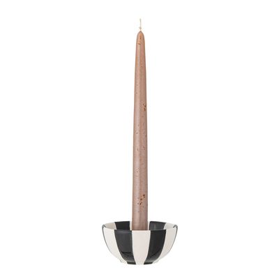 Ljusstake Svart Stengods Eja | Bloomingville