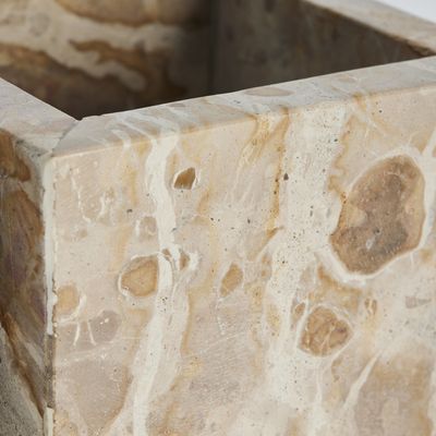 Lene Bjerre Ellia Låda Linne Marmor 12x12 cm