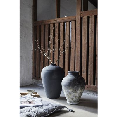 Lene Bjerre Anna Vas Svart Keramik H48 cm