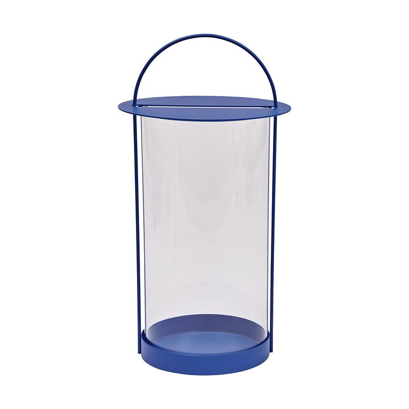 Lykta Optisk blå Metall. Glas OYOY LIVING