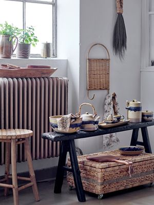 Väggdekoration Natur Sjösäv Hevan Set om 2 | Bloomingville