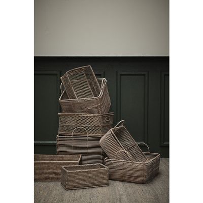 Lene Bjerre Harper Korg Natur Rotting Set om 2 40x40 cm