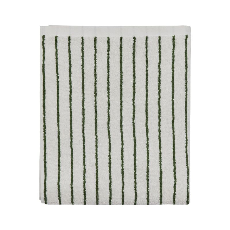 Handduk Offwhite / Grön Ekologisk Bomull OYOY LIVING