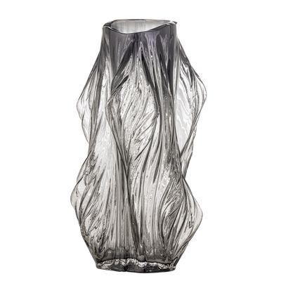 Tulla Vas Grå Glas Ø17.5cm Bloomingville