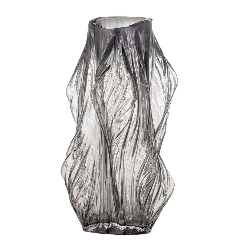 Tulla Vas Grå Glas Ø17.5cm Bloomingville