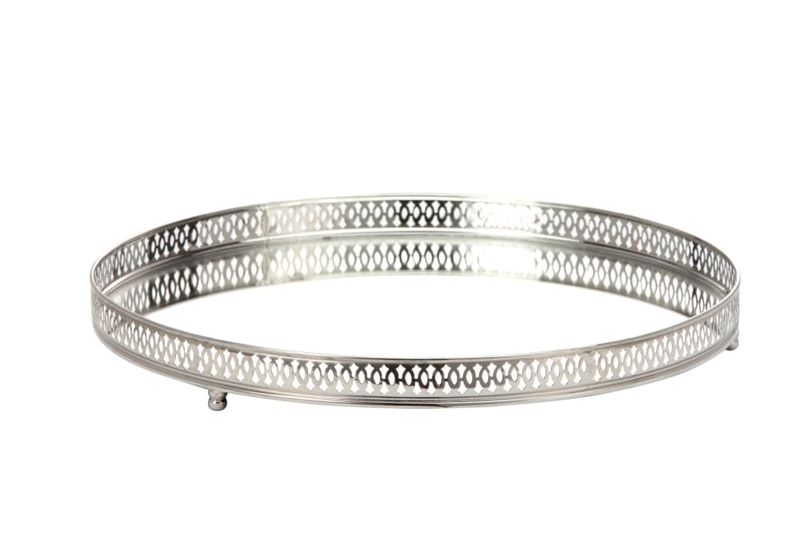 Bricka Bethel Silver/Klar Mässing/Glas Lene Bjerre
