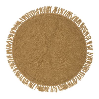 Lenea Matta Gul Ull Ø110cm Bloomingville