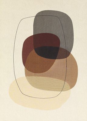 Oval Bonad Beige 100x127cm | Svanefors