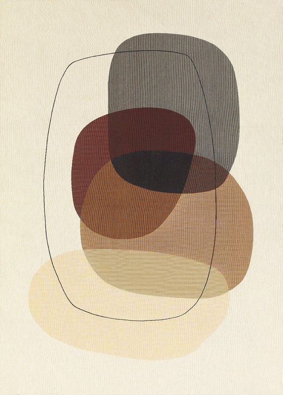 Oval Bonad Beige 100x127cm | Svanefors