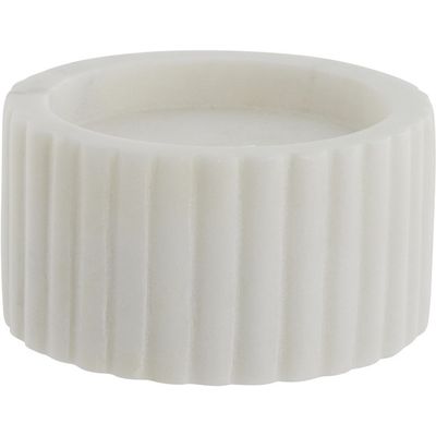 Lene Bjerre Eliana Ljusstake Vit Marmor H5 cm