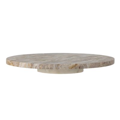 Nuni Skivspelare Brun Marmor Ø36cm Bloomingville