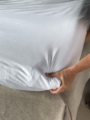 Svanefors Carlton Dra på lakan Vit 120x200x15 cm