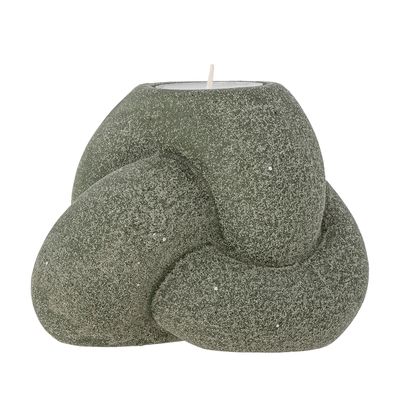 Värmeljushållare och ljusstake Grön Stengods Tangle | Bloomingville