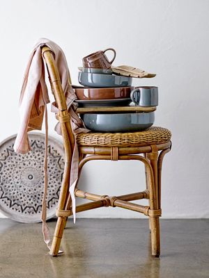 Skål Grön Stengods Pixie | Bloomingville