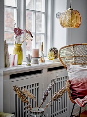 Ljusstake Brun Stengods Reem Set om 2 | Bloomingville