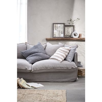 Lene Bjerre Fiona Kudde Mörkgrå Linne 60x40 cm