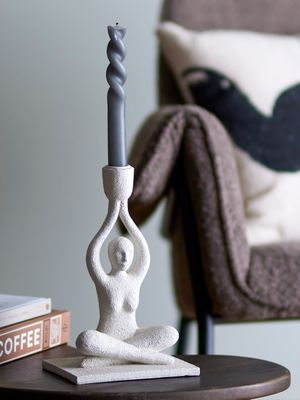 Ljusstake Vit Polyresin Lucie | Bloomingville
