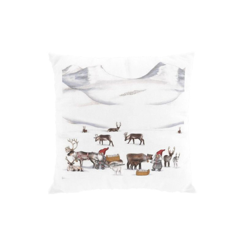 Tomteland offwhite kuddfodral Arvidssons Textil